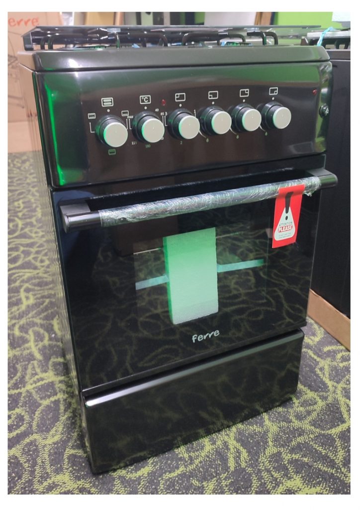 FERRE F5S31E3.T.B 50 x 60 FREE STANDING 3 GAS + 1 ELECTRIC WITH